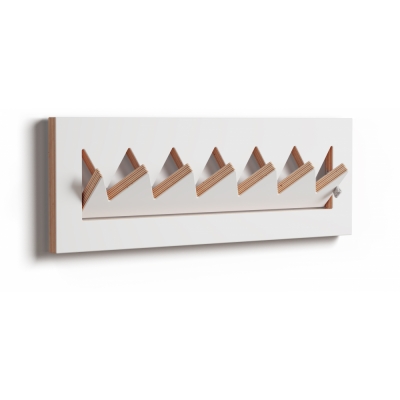 Ambivalenz - Fläpps Garderobe Crownhäng 60x20 cm | Weiß