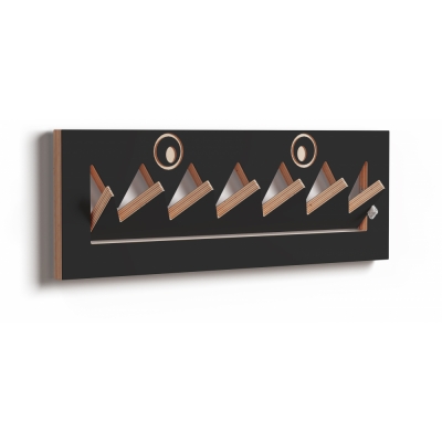 Ambivalenz - Fläpps Garderobe Monsterhäng 60x20 cm | Schwarz