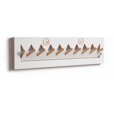 Ambivalenz - Fläpps Garderobe Monsterhäng 80x20 cm | Weiß