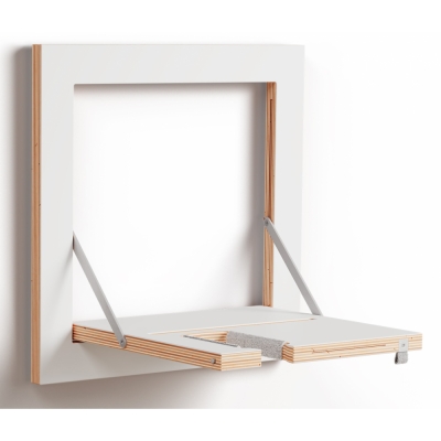 Ambivalenz - Fläpps Gitarrhäng 40x40 cm | Weiß