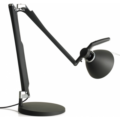Luceplan - Fortebraccio Tischleuchte Schwarz Soft-Touch