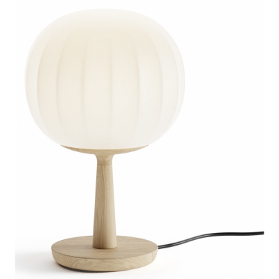 Luceplan - Lita Tischleuchte mit Gestell Ø 18 cm | Eschenholz