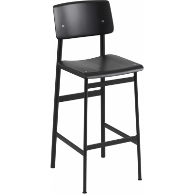 Muuto - Loft Barhocker 75 cm | Schwarz