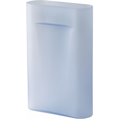 Muuto - Ridge Vase Höhe 48,5 | Light Blue Frosted Glass