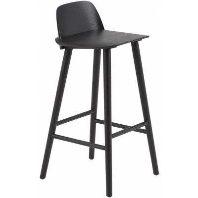 Muuto - Nerd Barhocker, hoch Schwarz