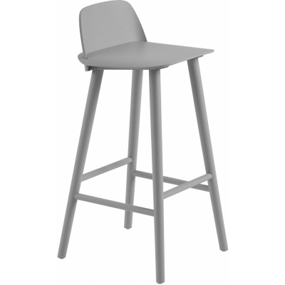 Muuto - Nerd Barhocker, hoch Grau