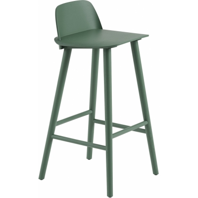 Muuto - Nerd Barhocker, hoch Grün