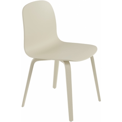 Muuto - Visu Stuhl mit Holzgestell Sand