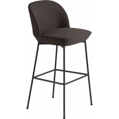 Muuto - Oslo Barhocker, hoch Ocean 50 / Anthrazit Schwarz