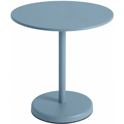 Muuto - Linear Steel Café Tisch Rund H 73 cm Hellblau