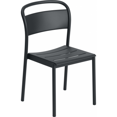 Muuto - Linear Steel Side Stuhl Schwarz
