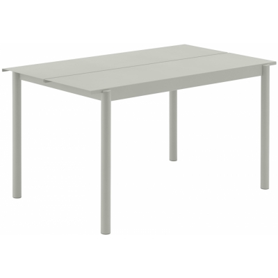 Muuto - Linear Steel Tisch 140 x 75 cm Grau