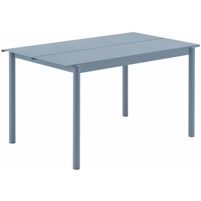 Muuto - Linear Steel Tisch 140 x 75 cm Hellblau