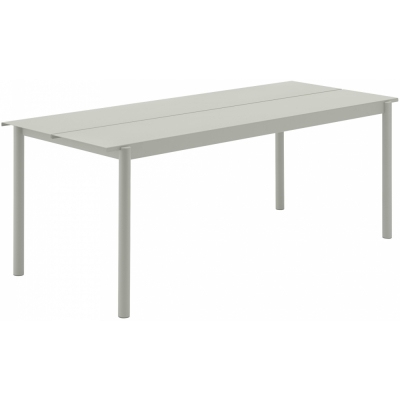 Muuto - Linear Steel Tisch 200 x 75 cm Grau