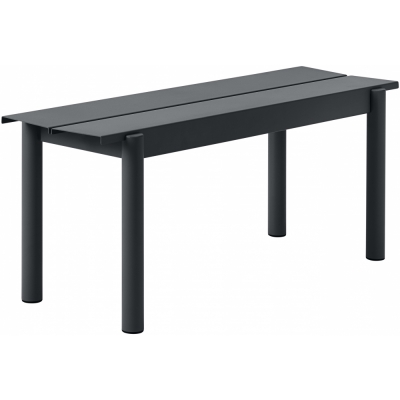 Muuto - Linear Steel Bank 110 cm Schwarz