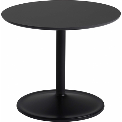 Muuto - Soft Beistelltisch  Ø48 cm H40 / Schwarz, Nanolaminat