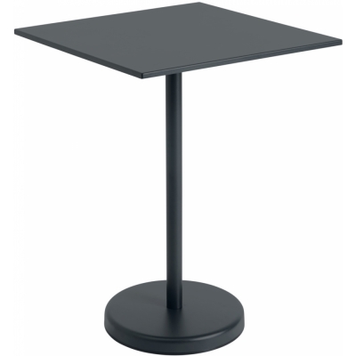 Muuto - Linear Steel Café Tisch Quadratisch H 95 cm Schwarz