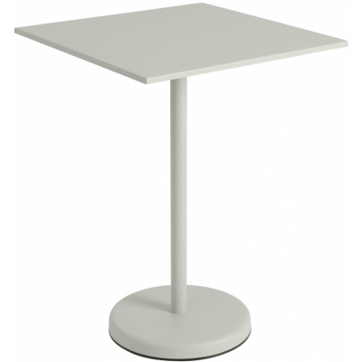 Muuto - Linear Steel Café Tisch Quadratisch H 95 cm Grau