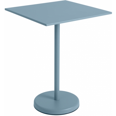 Muuto - Linear Steel Café Tisch Quadratisch H 95 cm Hellblau