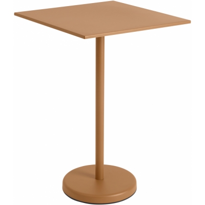 Muuto - Linear Steel Café Tisch Quadratisch H 105 cm Burnt Orange