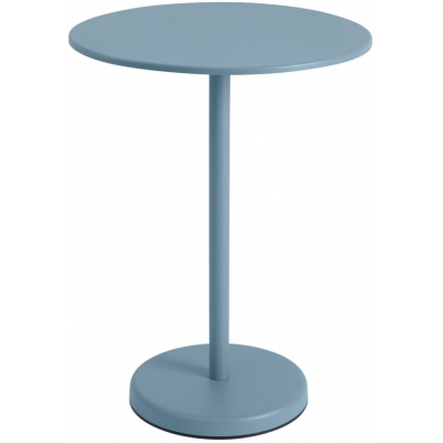 Muuto - Linear Steel Café Tisch Rund H 95 cm Hellblau
