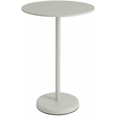 Muuto - Linear Steel Café Tisch Rund H 105 cm Grau