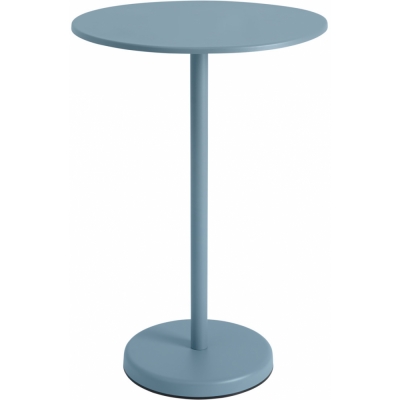 Muuto - Linear Steel Café Tisch Rund H 105 cm Hellblau