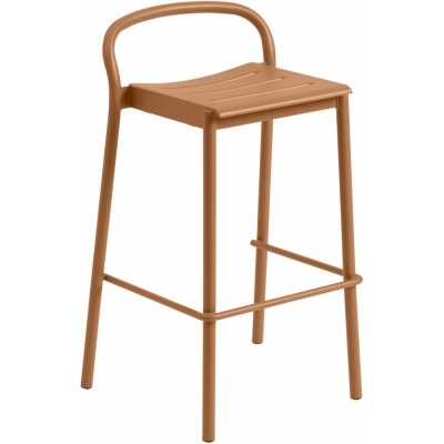 Muuto - Linear Steel Barhocker H 75 cm Brunt Orange