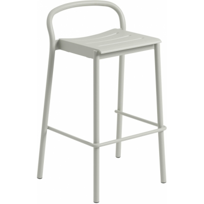 Muuto - Linear Steel Barhocker H 75 cm Grau