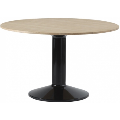 Muuto - Midst Esstisch Ø120 cm Eiche geölt / Schwarz