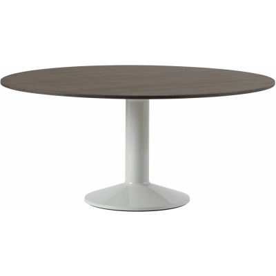 Muuto - Midst Esstisch Ø160 cm Eiche dunkel geölt / Grau