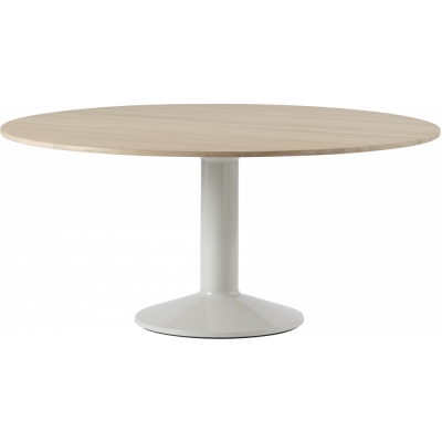 Muuto - Midst Esstisch Ø160 cm Eiche geölt / Grau