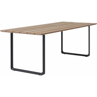 Muuto - 70/70 Tisch 225x90 cm Outdoor Mahagoni / Anthrazit