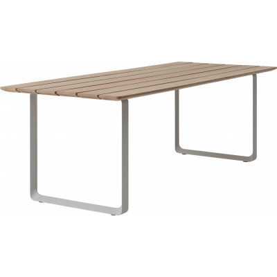 Muuto - 70/70 Tisch 225x90 cm Outdoor Mahagoni / Grau