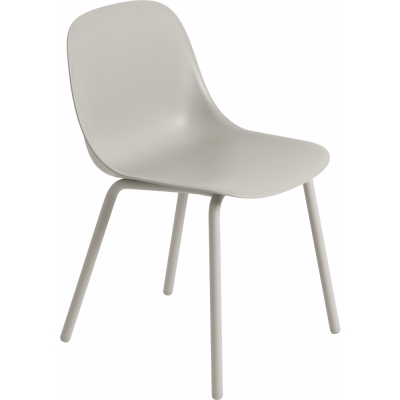 Muuto - Fiber Side Stuhl Outdoor Grau