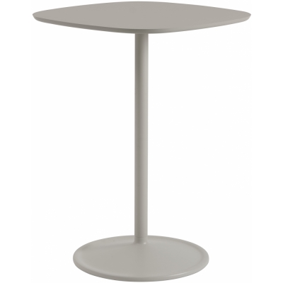 Muuto - Soft Café Tisch 70x70 cm Linoleum Grau / Grau