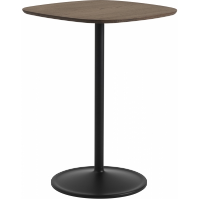 Muuto - Soft Café Tisch 70x70 cm Eiche dunkel geölt / Schwarz