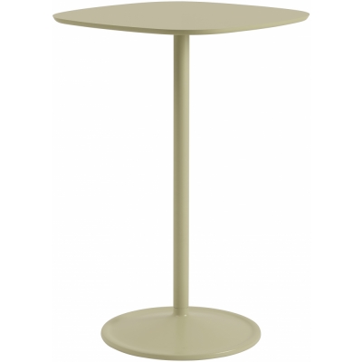 Muuto - Soft Café Tisch 70x70 cm hoch Laminat Beige-Grün / Beige-Grün