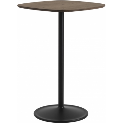 Muuto - Soft Café Tisch 70x70 cm hoch Eiche dunkel geölt / Schwarz