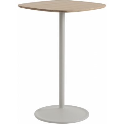 Muuto - Soft Café Tisch 70x70 cm hoch Eiche geölt / Grau