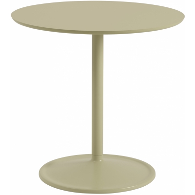Muuto - Soft Café Tisch Ø75 cm niedrig Laminat Beige-Grün / Beige-Grün