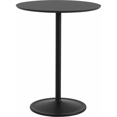 Muuto - Soft Café Tisch Ø75 cm Nanolaminat Schwarz / Schwarz