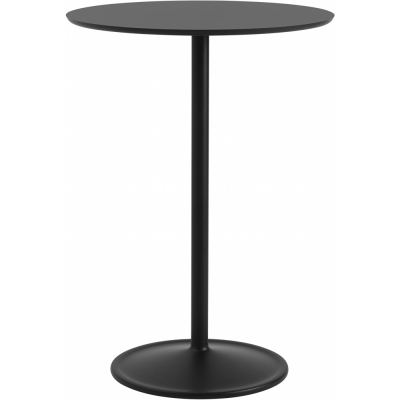 Muuto - Soft Café Tisch Ø75 cm hoch Nanolaminat Schwarz / Schwarz