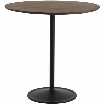 Muuto - Soft Tisch Ø95 cm Eiche dunkel geölt / Schwarz