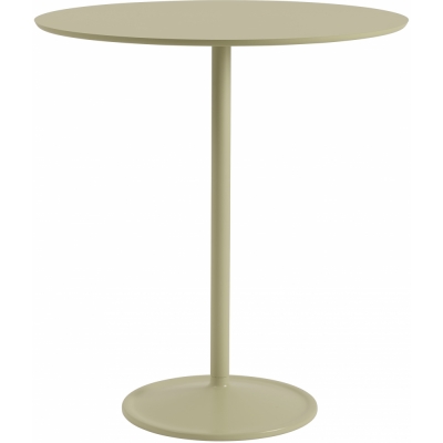 Muuto - Soft Tisch Ø95 cm hoch Laminat Beige-Grün / Beige-Grün