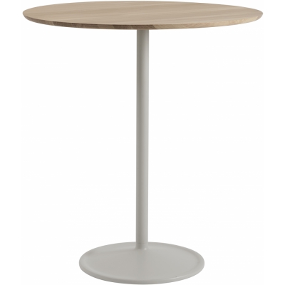 Muuto - Soft Tisch Ø95 cm hoch Eiche geölt / Grau
