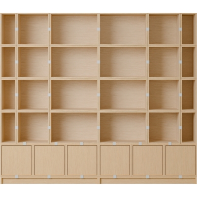 Muuto - Stacked Storage System Bücherregal Konfiguration 1 Eiche