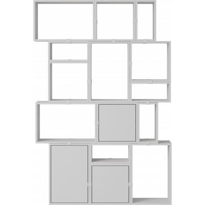 Muuto - Stacked Storage System Bücherregal Konfiguration 2 Grau