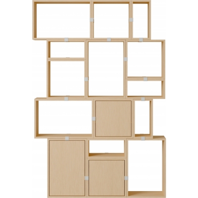 Muuto - Stacked Storage System Bücherregal Konfiguration 2 Eiche
