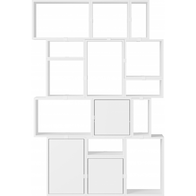 Muuto - Stacked Storage System Bücherregal Konfiguration 2 Weiß
